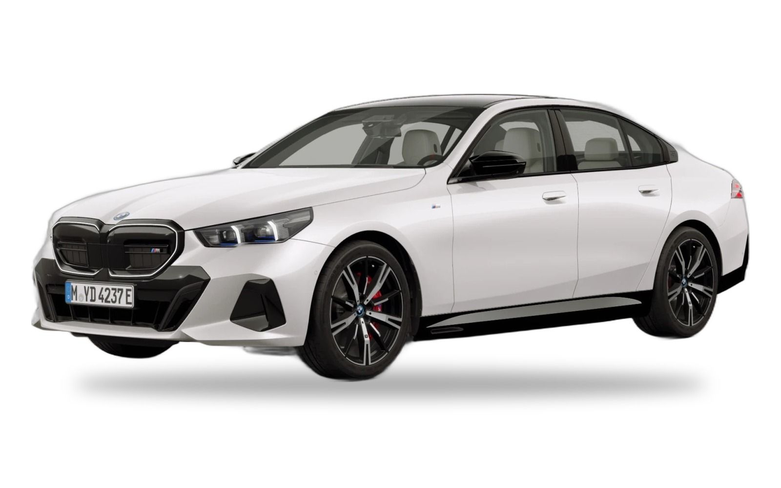 BMW i5 in Mineral White Metallic