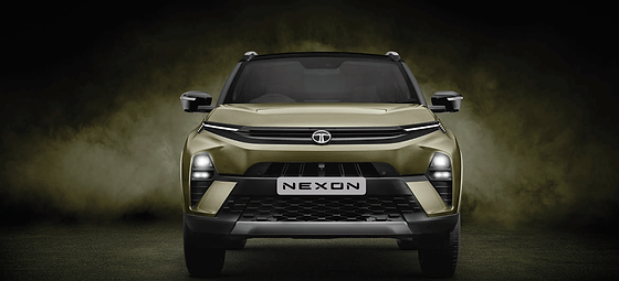 Tata Nexon, Bi-function full-LED headlamps with the connected LED light bar running across the nose