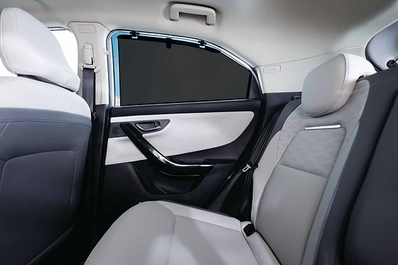 Tata Nexon EV, Rear window sunshade keeps the second row cool