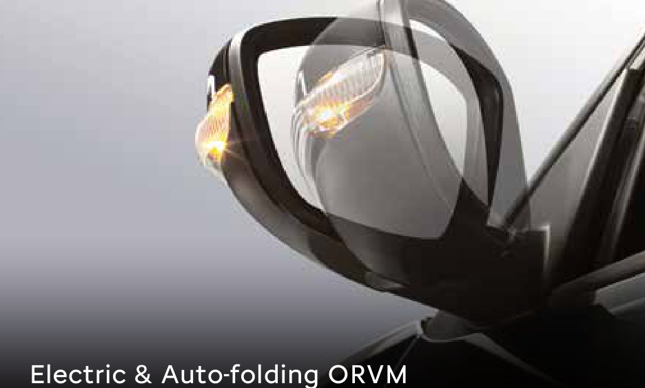 Citroën C3 X — Electric, auto-folding ORVMs with integrated LED turn indicators