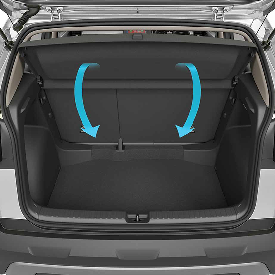 Skoda Kylaq, Split-folding rear seat with 446-litre boot