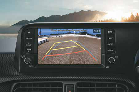Hyundai Exter — Rear parking camera with dynamic guidelines