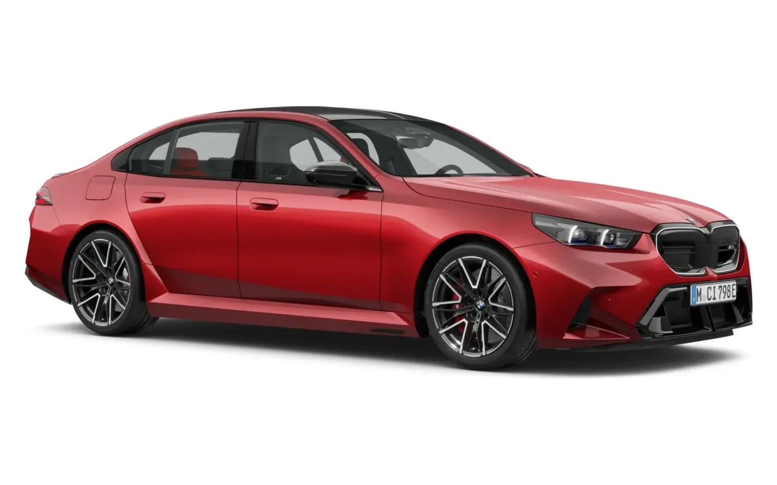 BMW M5 in Fire Red metallic