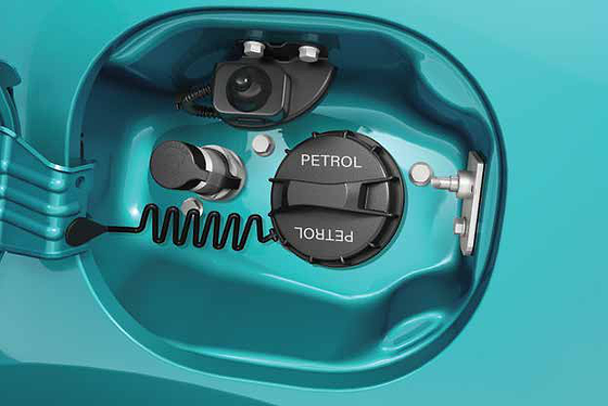 Tata Tiago NRG, iCNG micro switch turns the ignition off while refuelling until the fuel lid is securely closed