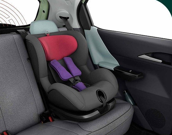 Tata Tiago EV, ISOFIX child-seat anchorages on the rear seat