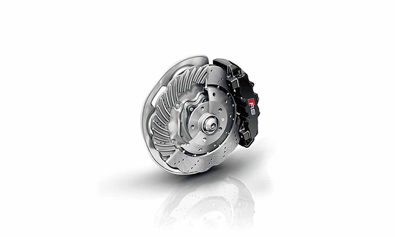 Audi RS5, Wave-design front brake disc with high-gloss black caliper