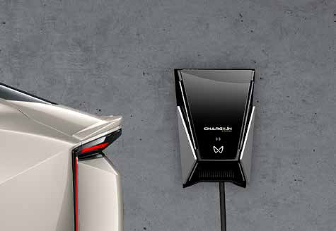 Mahindra XEV 9e, Wall-mounted home AC charger for convenient overnight charging