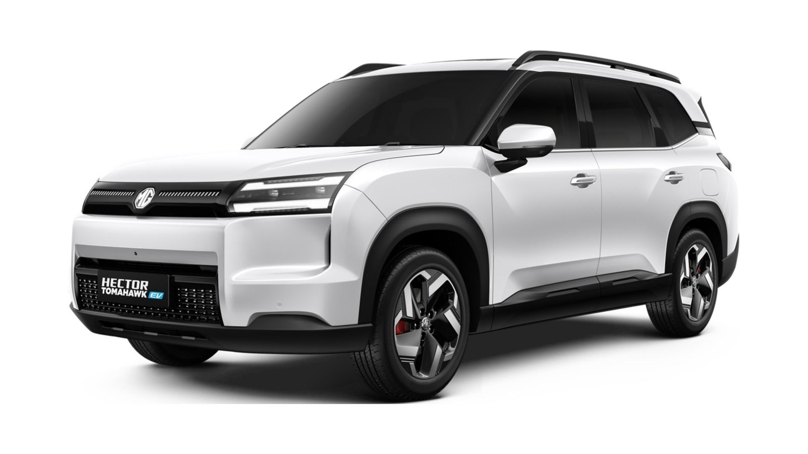 MG Hector Tomahawk EV in Pearl White