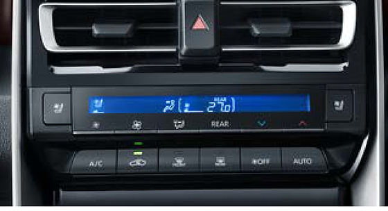 Toyota Innova Hycross, Multi-zone automatic climate control with rear AC