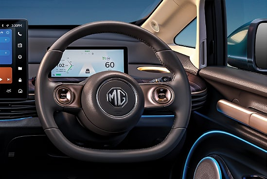 MG Windsor EV, Digital instrument cluster with multi-function steering