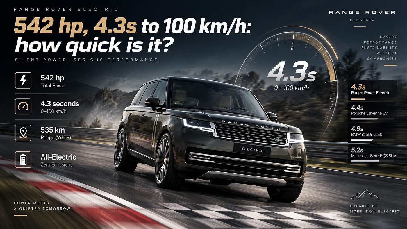 range rover electric 0-100