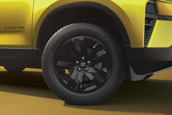 Tata Harrier, Stylish R18 black alloy wheels