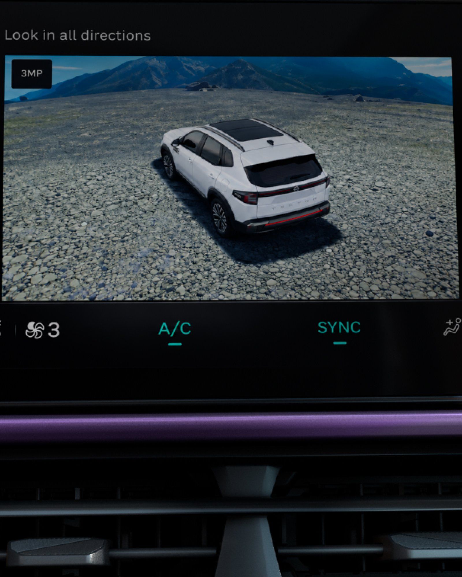 Nissan Tekton — 3D Intelligent Around View Monitor - 360-degree parking assist with 12 sensors and 4 cameras