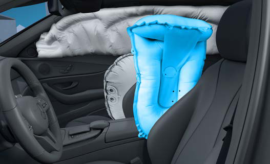 Mercedes-Benz CLE Cabriolet — Airbag system including window and side airbags