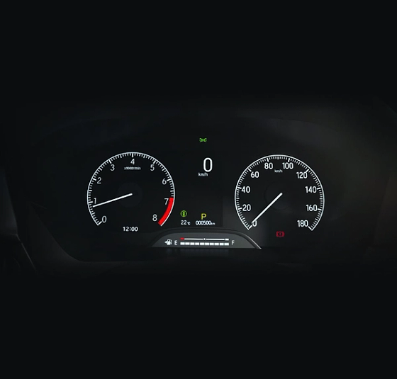 Honda Elevate (2023–2026), 17.7 cm (7") full-colour TFT MID instrument cluster