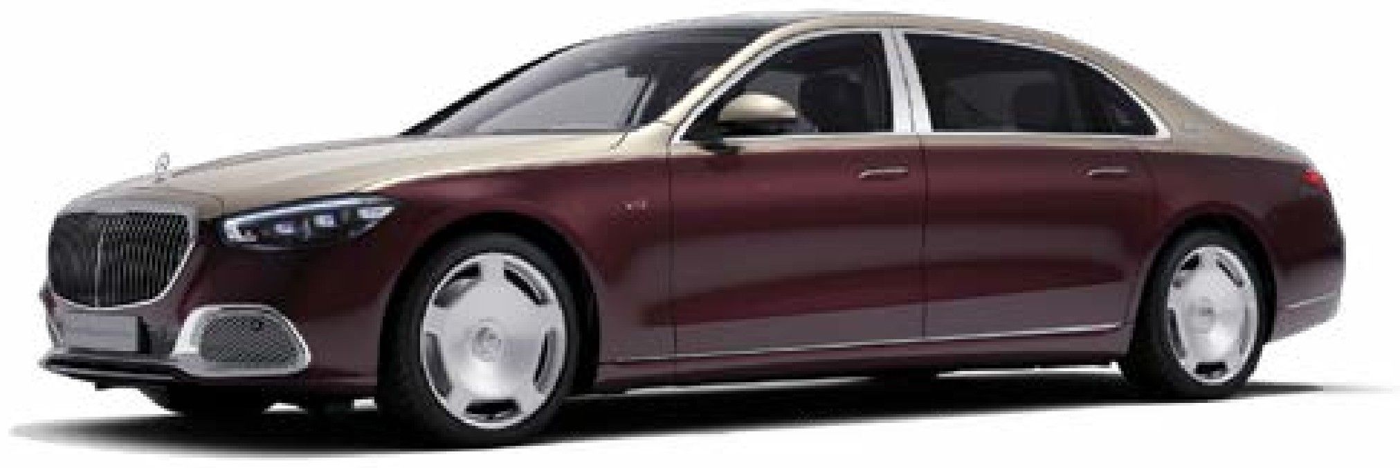 Mercedes-Benz Mercedes-Maybach S-Class in Rubellite Red / designo Kalahari Gold Metallic