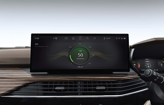 Tata Harrier, Air purifier with AQI display