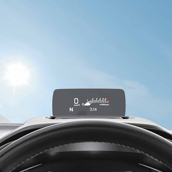 Maruti Suzuki Grand Vitara, Head-up display projecting speed, gear and engine rpm.