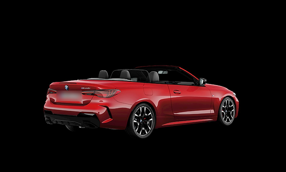 BMW M440i, Rear three-quarter view with slim CSL-style LED tail-lights and the M rear diffuser in high-gloss black.