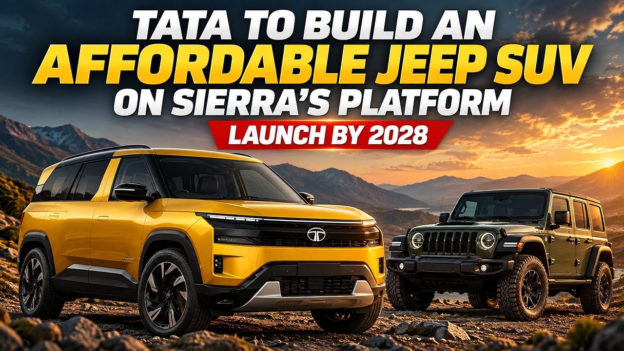 Tata to build an affordable Jeep SUV on Sierra's platform, launching by 2028