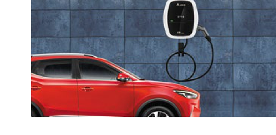 MG ZS EV, AC fast charging from a wall-mounted home charger