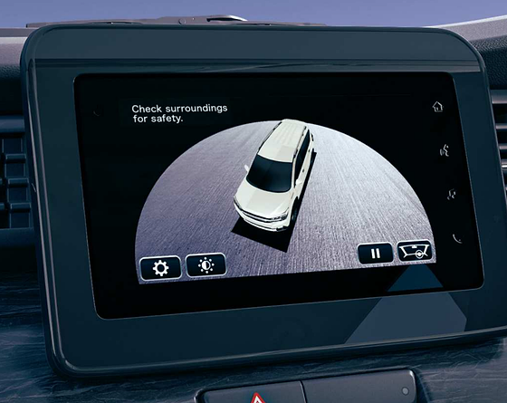 Maruti Suzuki XL6, 360 View Camera showing a top-down view of the vehicle while parking