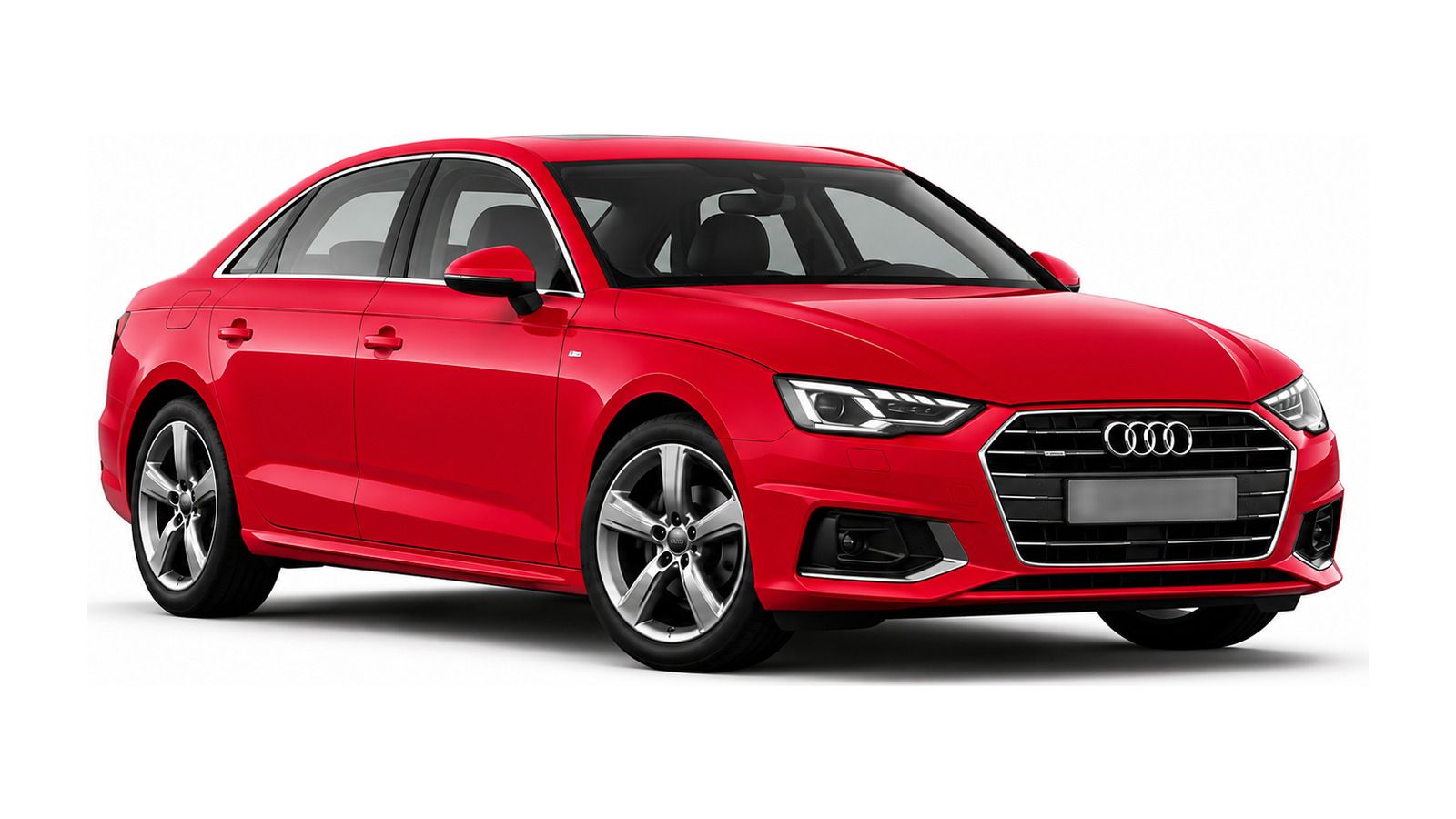 Audi A4 in Progressive Red