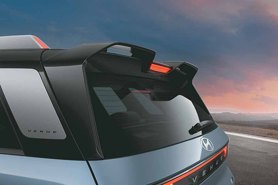 Hyundai Venue N Line, Wing type spoiler with LED high mounted stop lamp