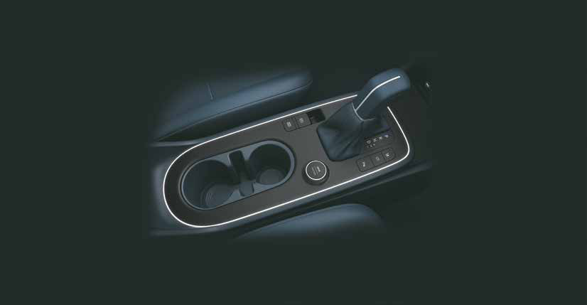 Hyundai Venue — Coffee-table centre console with surround ambient lighting