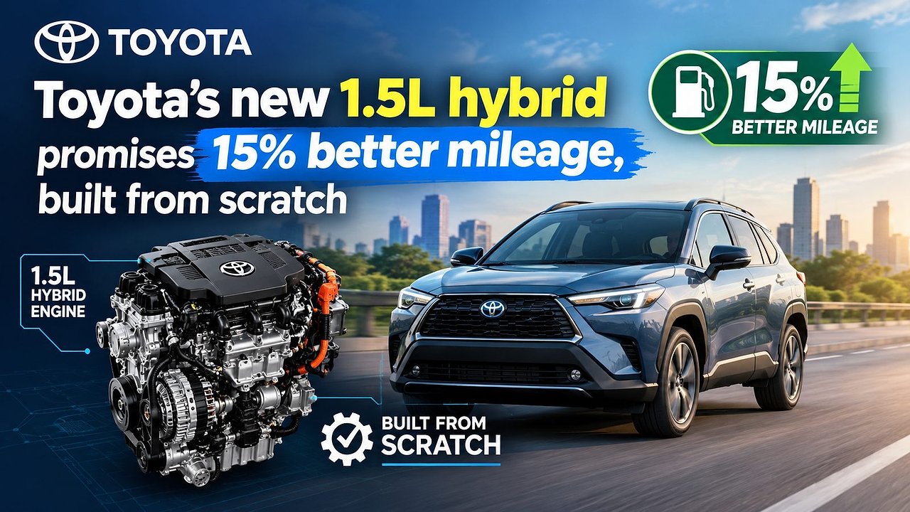 Toyota's new 1.5L hybrid promises 15% better mileage, built from scratch