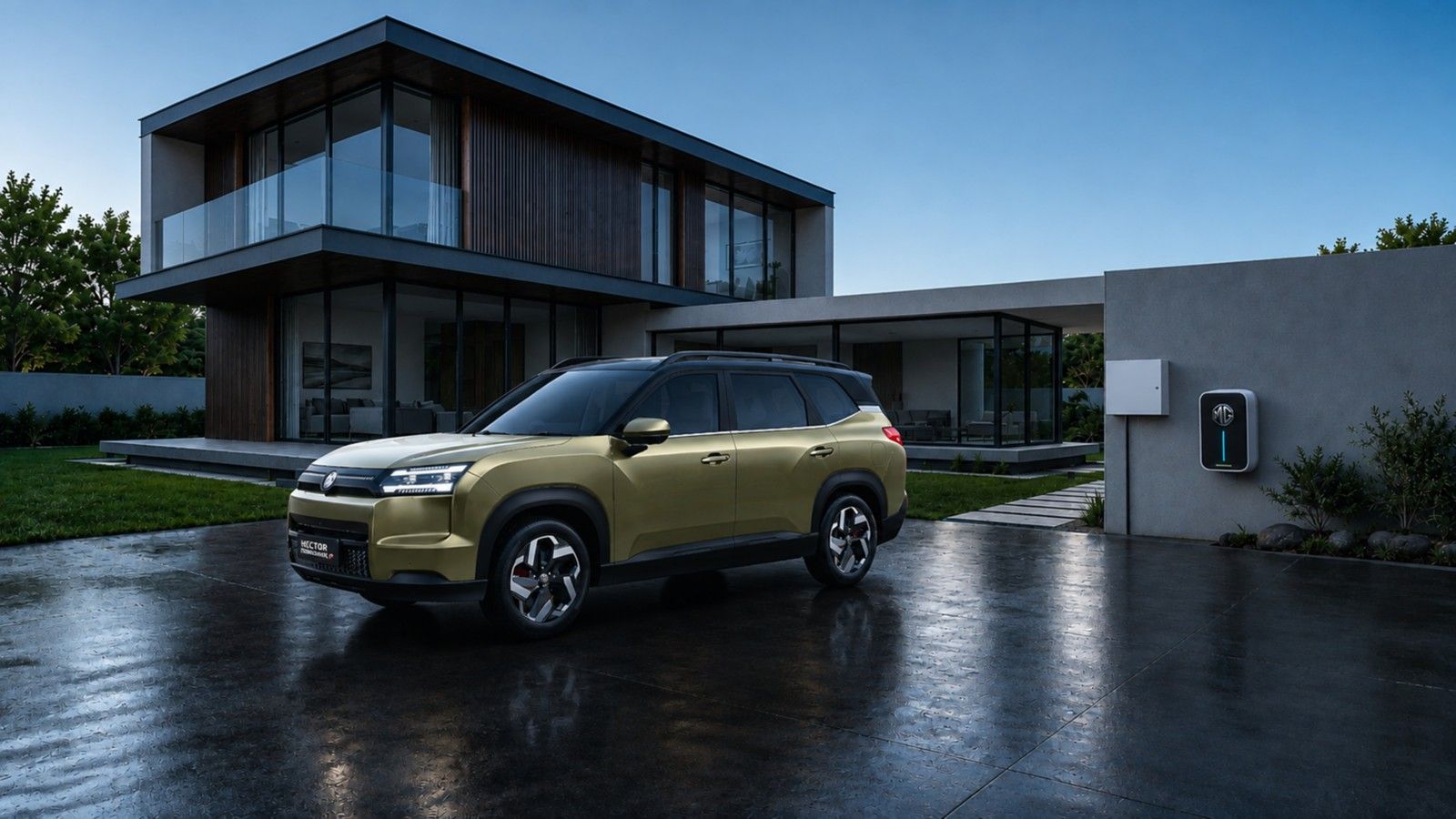 MG Hector Tomahawk EV — Vehicle-to-Load and Vehicle-to-Vehicle charging from the 69.2 kWh Magic Battery
