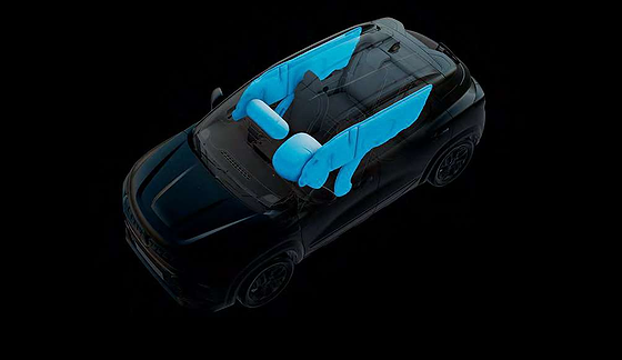 Renault Kiger, Up to six airbags provide all-round occupant protection.