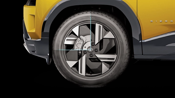Tata Sierra, Dual-tone aero-style alloy wheels; disc brakes on all four wheels