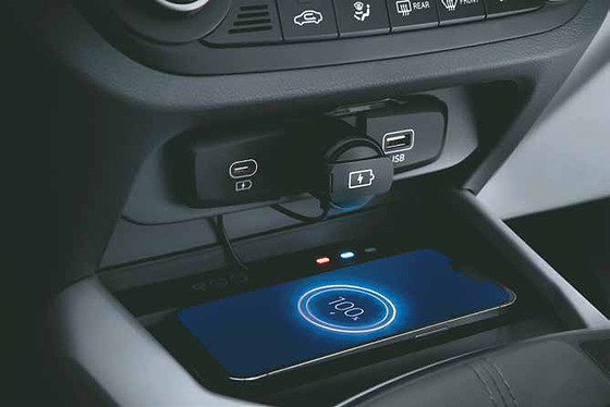 Hyundai Grand i10 Nios, Wireless phone charger