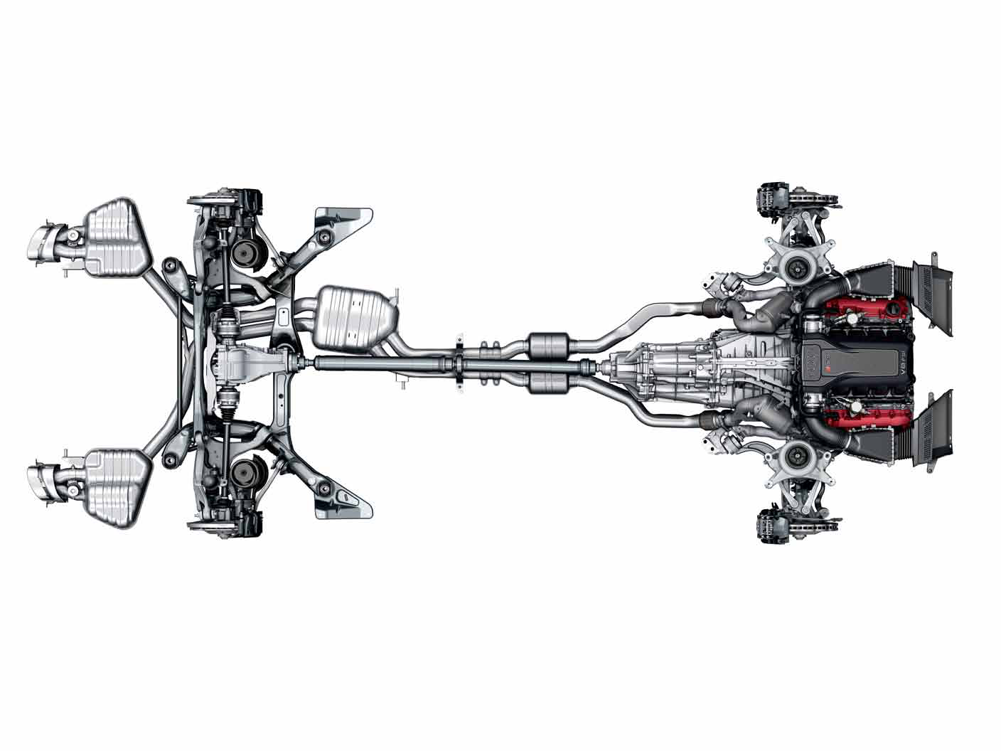 Audi RS5 — quattro permanent all-wheel-drive powertrain with crown-gear centre differential
