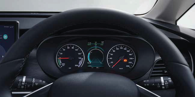 BYD eMAX 7 — 5-inch TFT LCD combination instrument cluster