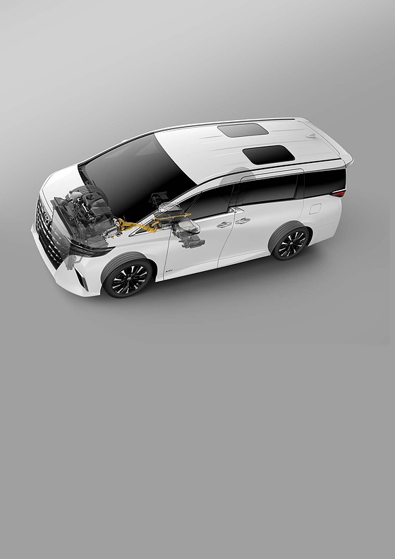 Toyota Vellfire, Toyota Hybrid System powertrain layout on the TNGA platform