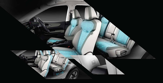 Mahindra XEV 9S, Ventilated seats in the first and second rows