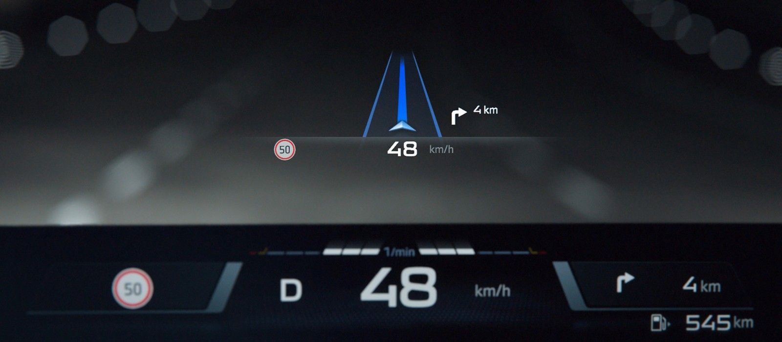 BMW 7 Series — Panoramic Vision head-up display projected across the base of the windscreen