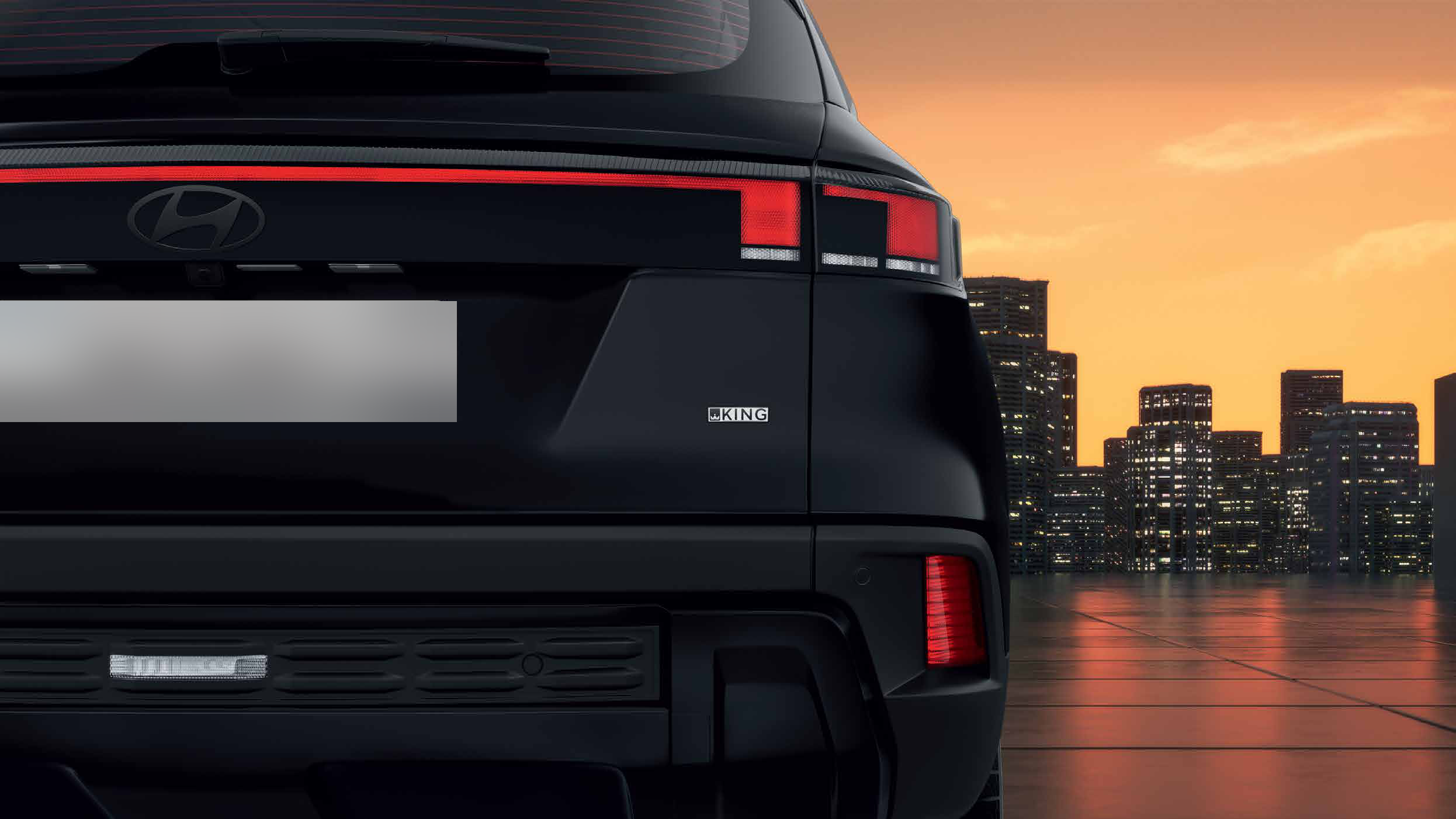 Hyundai Creta — Creta King Limited Edition — all-black rear with King badge