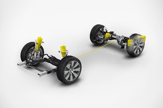 Volvo XC90, All-wheel-drive chassis with independent suspension at every corner