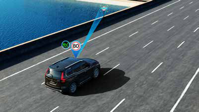 Mahindra Scorpio N — Traffic Sign Recognition with Speed Limit Assist warns the driver when over the posted limit
