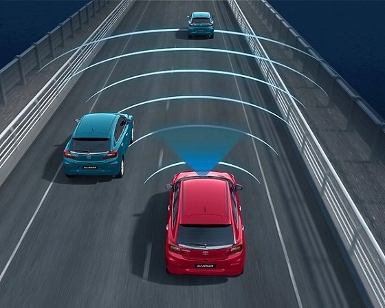 Toyota Glanza, Lane keeping assist with lane departure warning and prevention on the V (O) variant