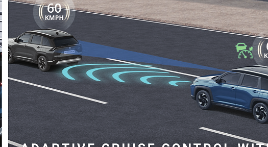 Maruti Suzuki Victoris, Adaptive cruise control with curve speed reduction