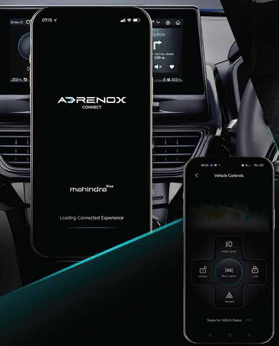 Mahindra XUV400, AdrenoX Connect app with 55+ connected car features