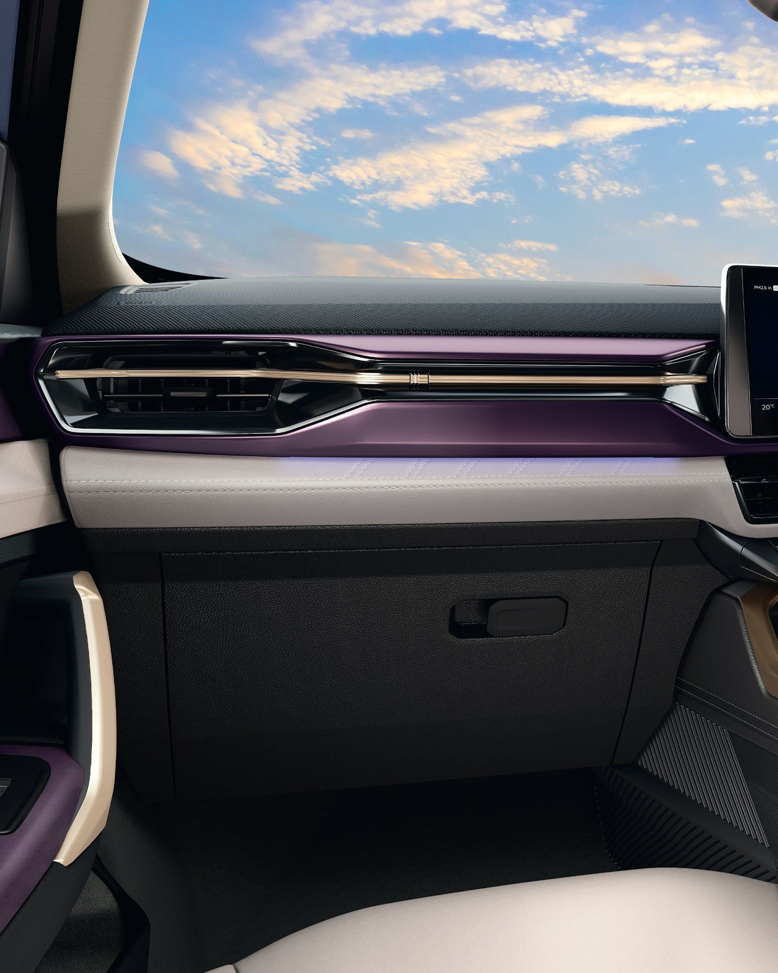 Nissan Tekton — Personalised mood lighting in 48 hues across the dashboard and doors