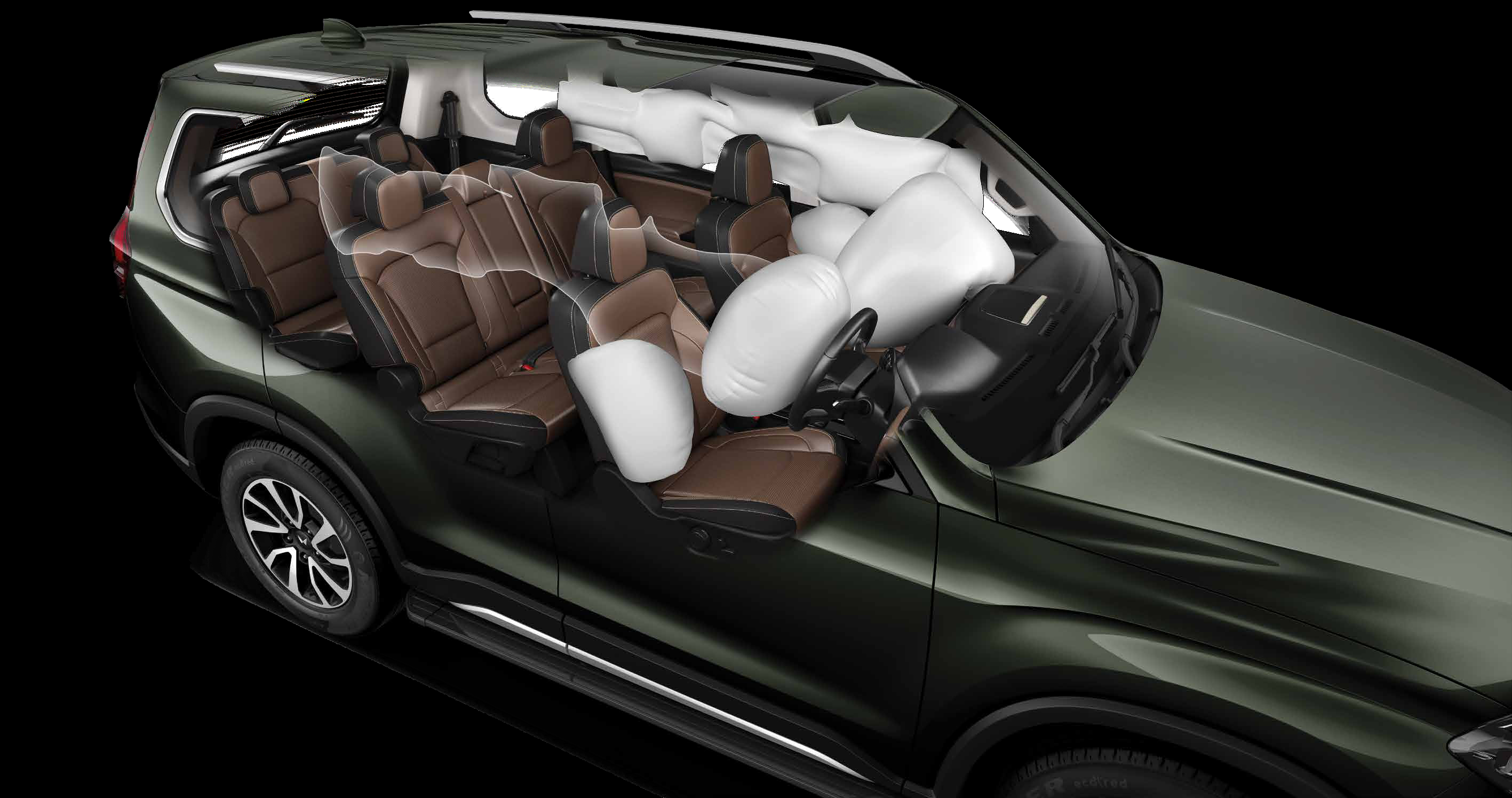 Mahindra Scorpio N — 6 airbags - front, side and curtain - protecting every occupant