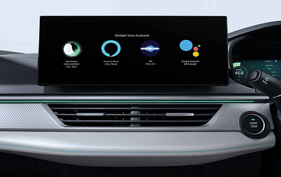 Tata Curvv EV, Multiple voice assistants - native Hey Tata, Amazon Alexa, Siri and Google Assistant
