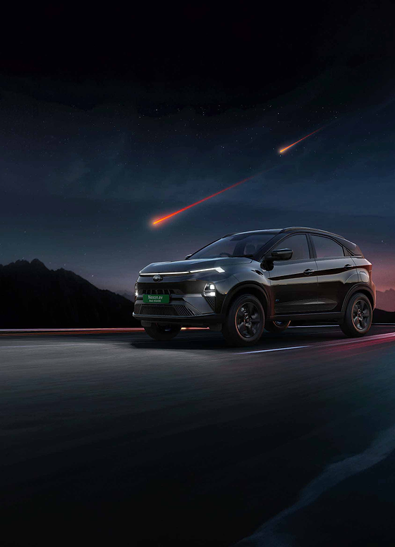 Tata Nexon EV, #DARK themed all-black interior