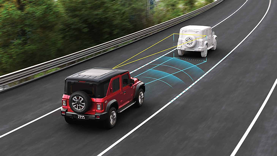Mahindra Thar Roxx, ADAS Level 2 suite with 10 features, including forward collision warning and autonomous emergency braking